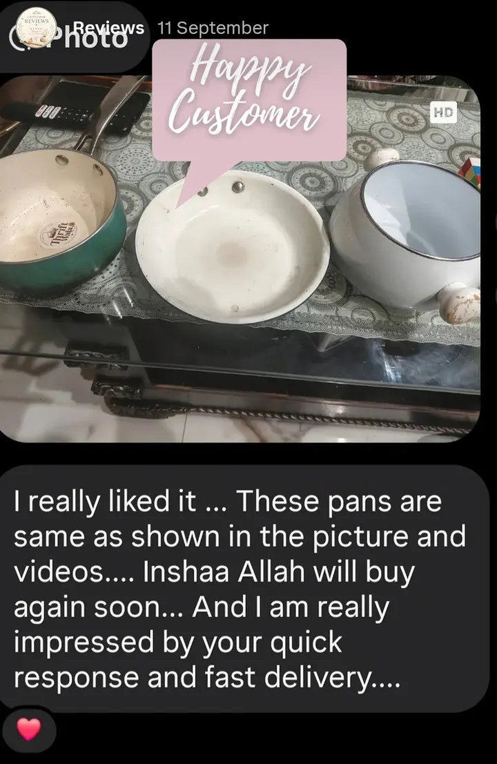 Customer review from Instagram