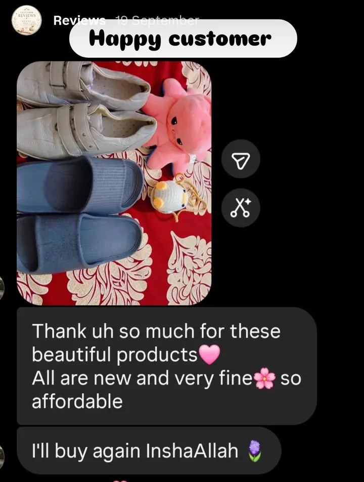 Customer review from Instagram