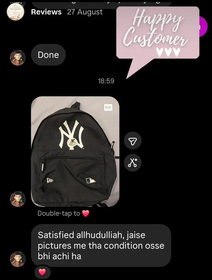 Customer review from Instagram
