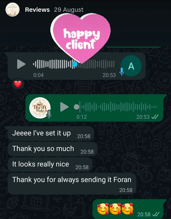 Customer review from Instagram