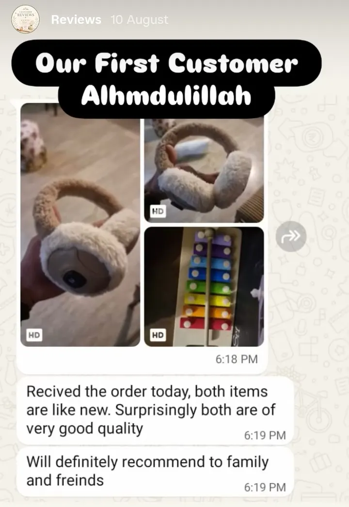 Customer review from Instagram