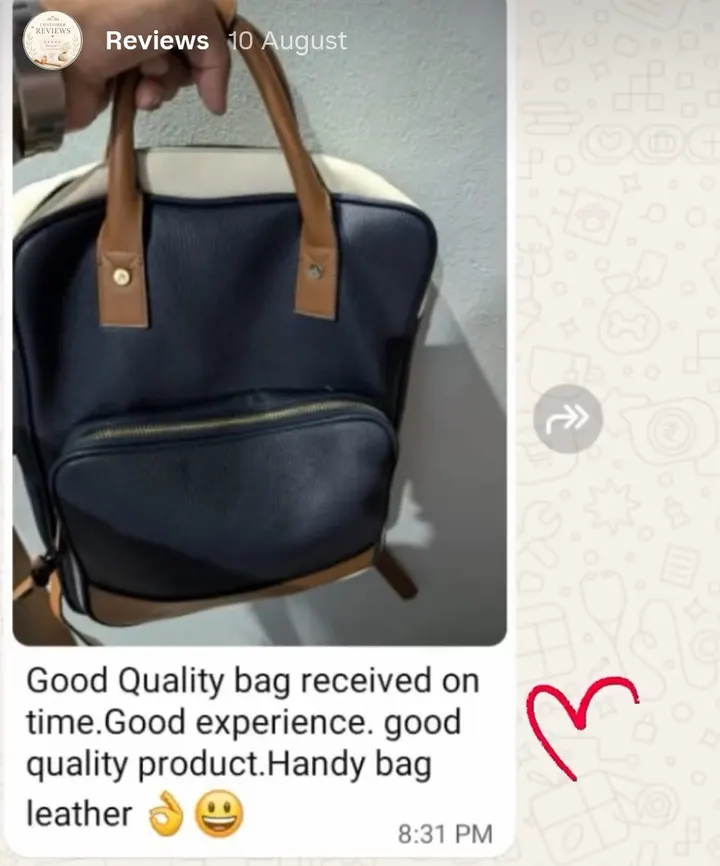 Customer review from Instagram